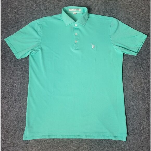 Holderness & Bourne The Macdonald Men's Golf Polo Shirt Green Tailored F… - Picture 1 of 13